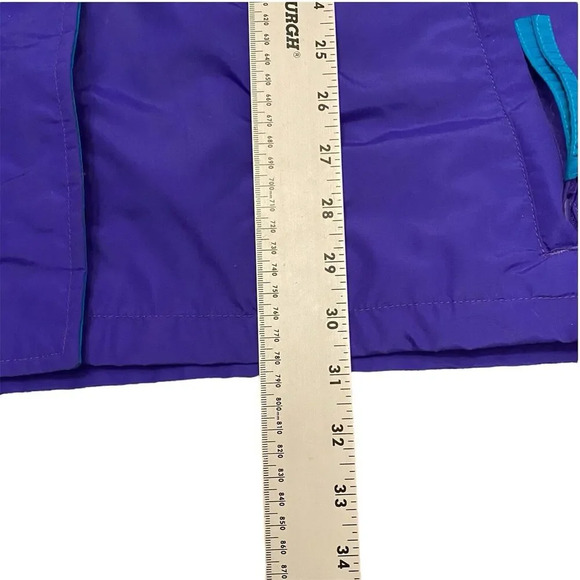 Columbia Sportswear RS Windbreaker Pink Purple Teal Retro 80s 90s Jacket Size XL - Picture 5 of 16